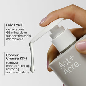 ACT+ACRE scalp refresh after wash showing balanced scalp feel.