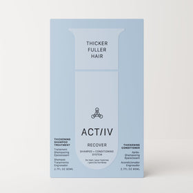 ACTIIV Recover Travel Duo conditioner tubes, color-safe vegan formula for all hair types