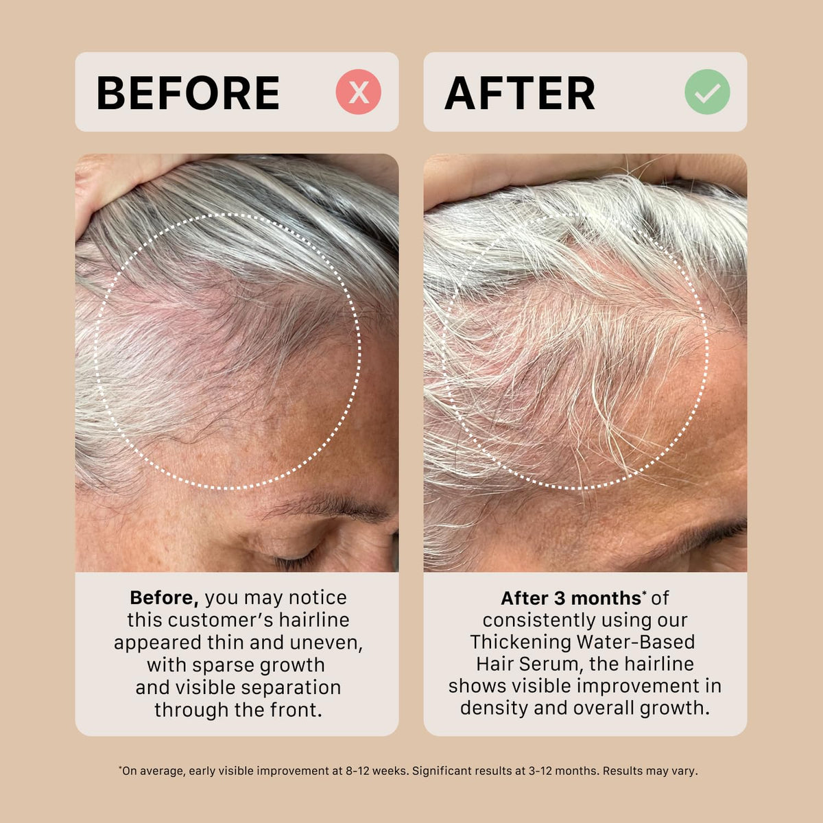 ACTIIV hair texture close-up showing smoother, more manageable strands