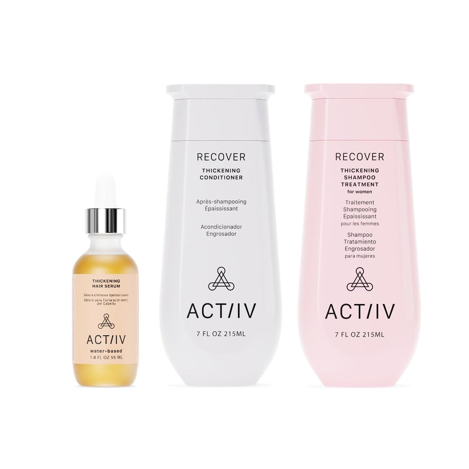 ACTIIV Ultimate Power Trio shampoo bottle for fuller-looking hair