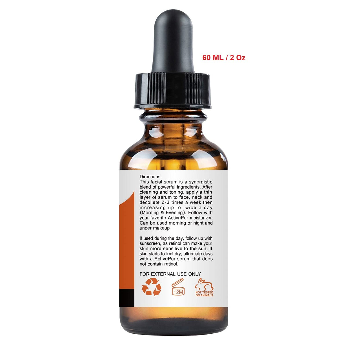 ActivePur vitamin C serum dropper closeup with quick-absorb texture