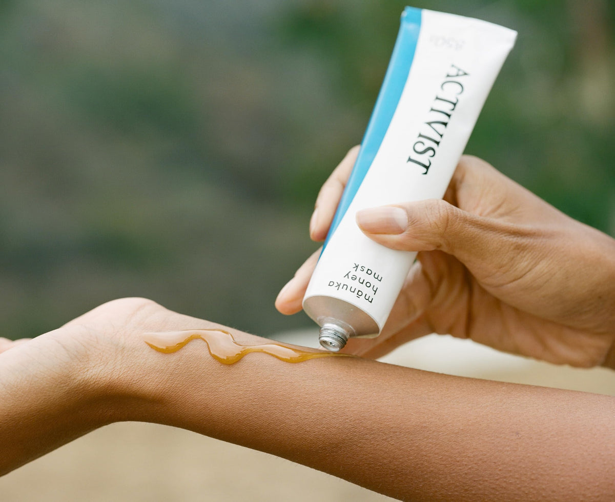 ACTIVIST Manuka Honey Mask label shows 850+ MGO certification