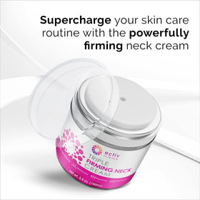 ACTIVSCIENCE Botanical-rich texture emphasizes antioxidants for crepey skin care.