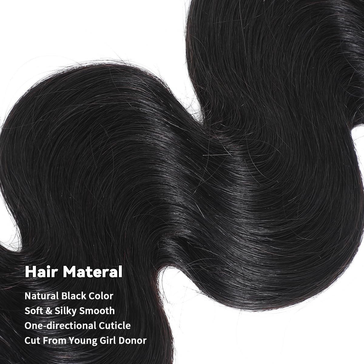 ACTLADY raw Indian hair weft detail illustrating even construction.