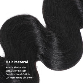 ACTLADY raw Indian hair weft detail illustrating even construction.
