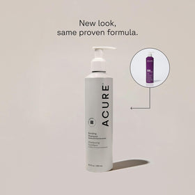 Acure Bonding Shampoo foamy lather boosts hydration during wash.