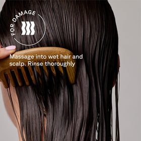 Acure Bonding Shampoo vegan-sulfate-free label supports gentle care.