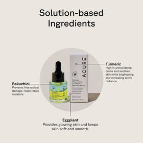 Acure Botanical oils dropper signals nourishment during daily skincare routine.