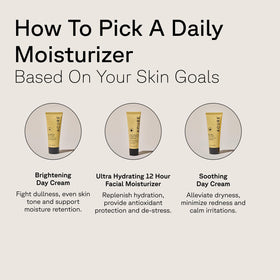 Acure Brightening Day Cream in a morning skincare routine presentation