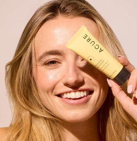 Acure Brightening Night Cream chlorella ingredient for radiant skin.