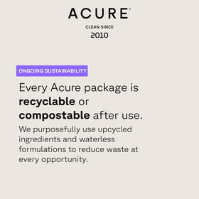Acure Green Juice Cleanser being applied to dry skin for moisture balance