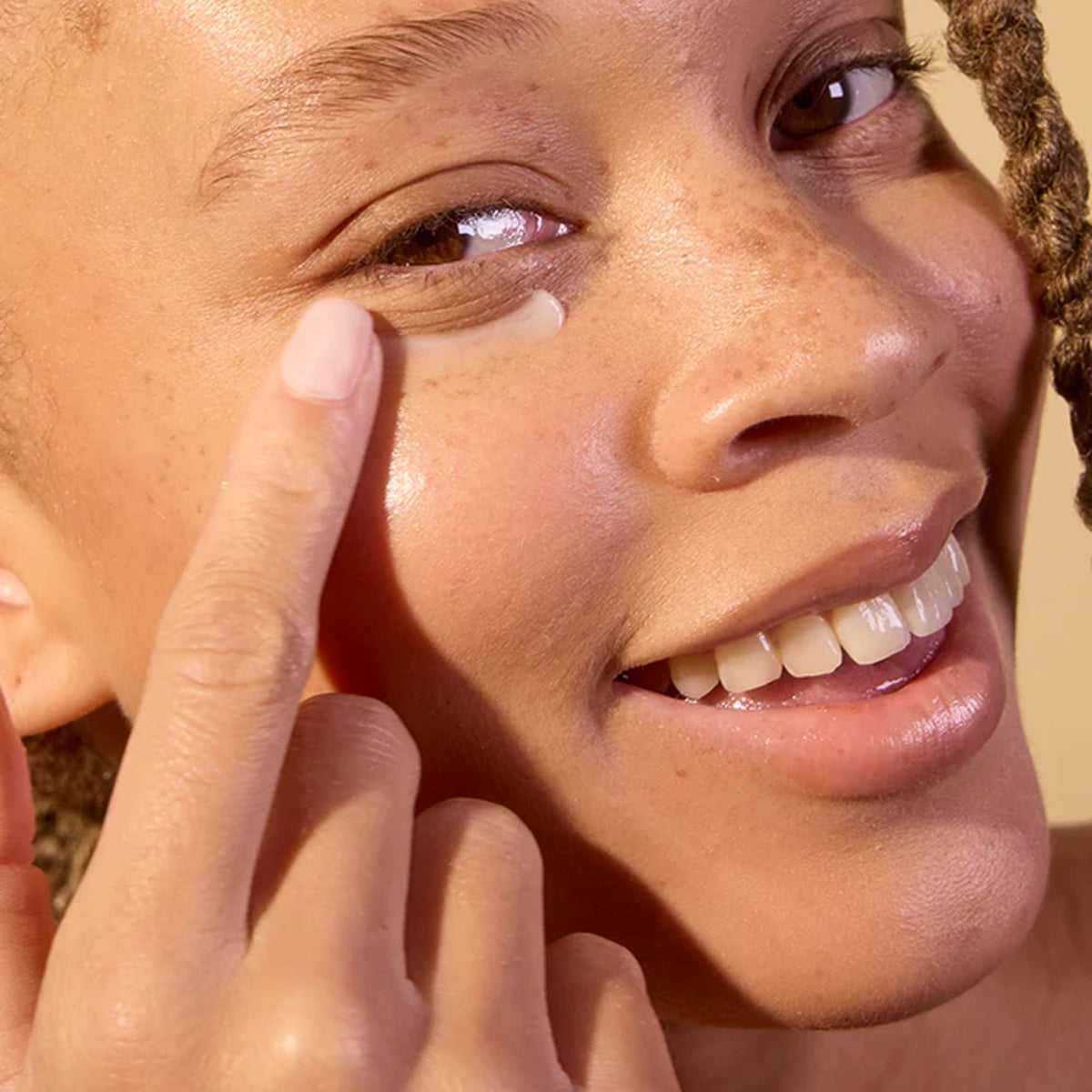 Acure Resilience Eye Balm used in daily routine promotes refreshed, hydrated under-eye area.