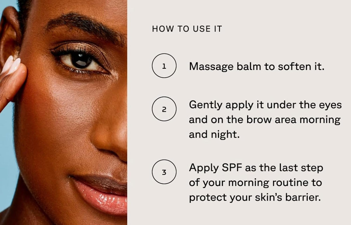 Acure Resilience Eye Balm shown in vegan skincare routine emphasizing clean ingredients.