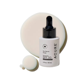 Acure Sun Serum Drops SPF 30 bottle with dropper for easy application.