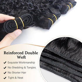 Acusoee Burmese curly bundles 20-inch display lush water-wave texture for versatile styling.