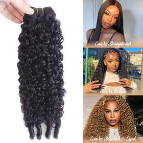 Acusoee Burmese curly bundles 22-inch long length creates fuller, dramatic volume.