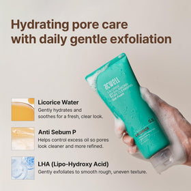 ACWELL Licorice foam lather on skin during cleansing