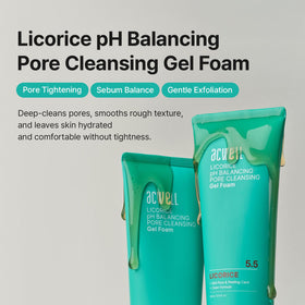 ACWELL Licorice foam texture closeup showing creamy lather for cleansing