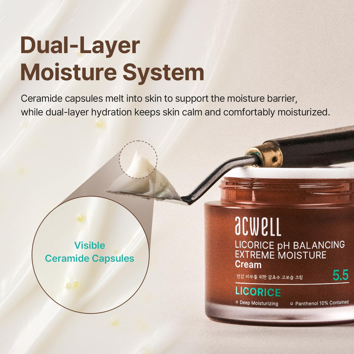 ACWELL Licorice pH Balancing Cream overnight moisture boost