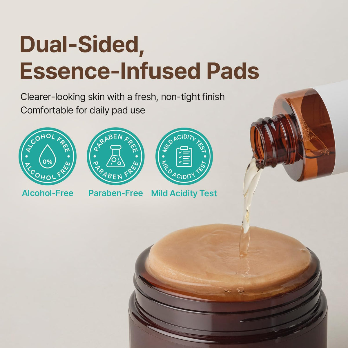 ACWELL Licorice Toner Pads application being used in daily routine