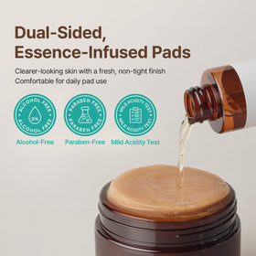 ACWELL Licorice Toner Pads application being used in daily routine