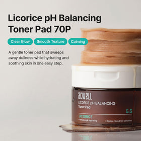 ACWELL Licorice Toner Pads dual-textured design for gentle exfoliation