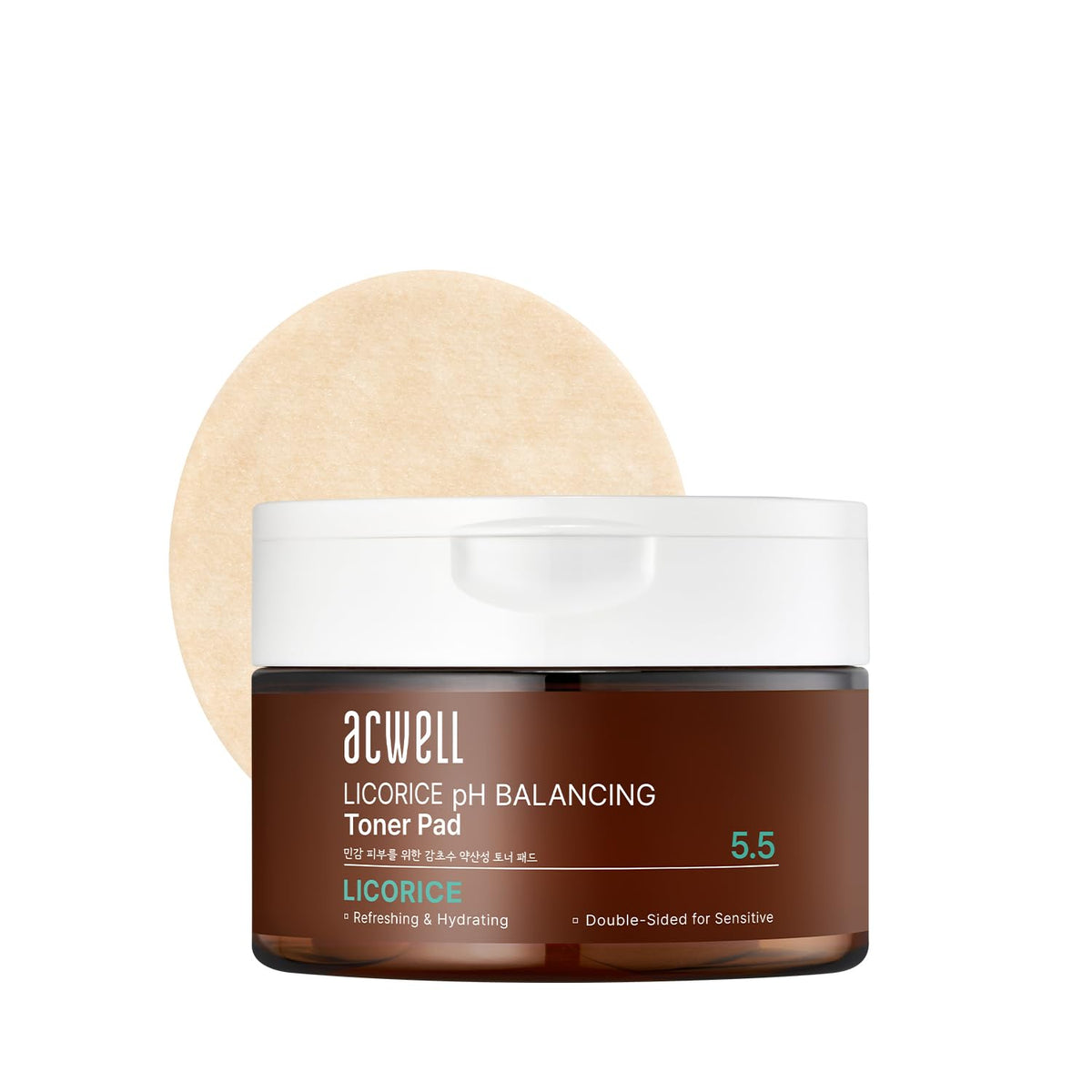 ACWELL Licorice Toner Pads pack for balanced skin and daily use
