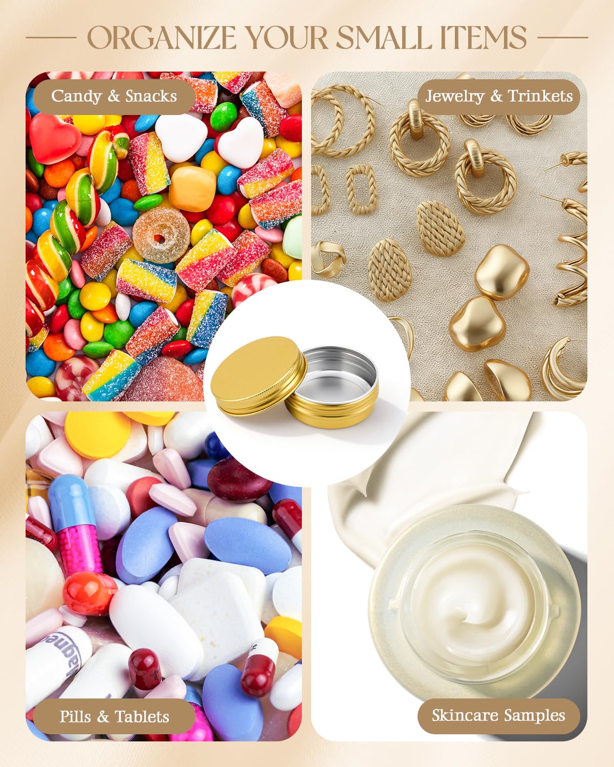 Acxetx DIY gifts: small tins for candles, salves, or balms.