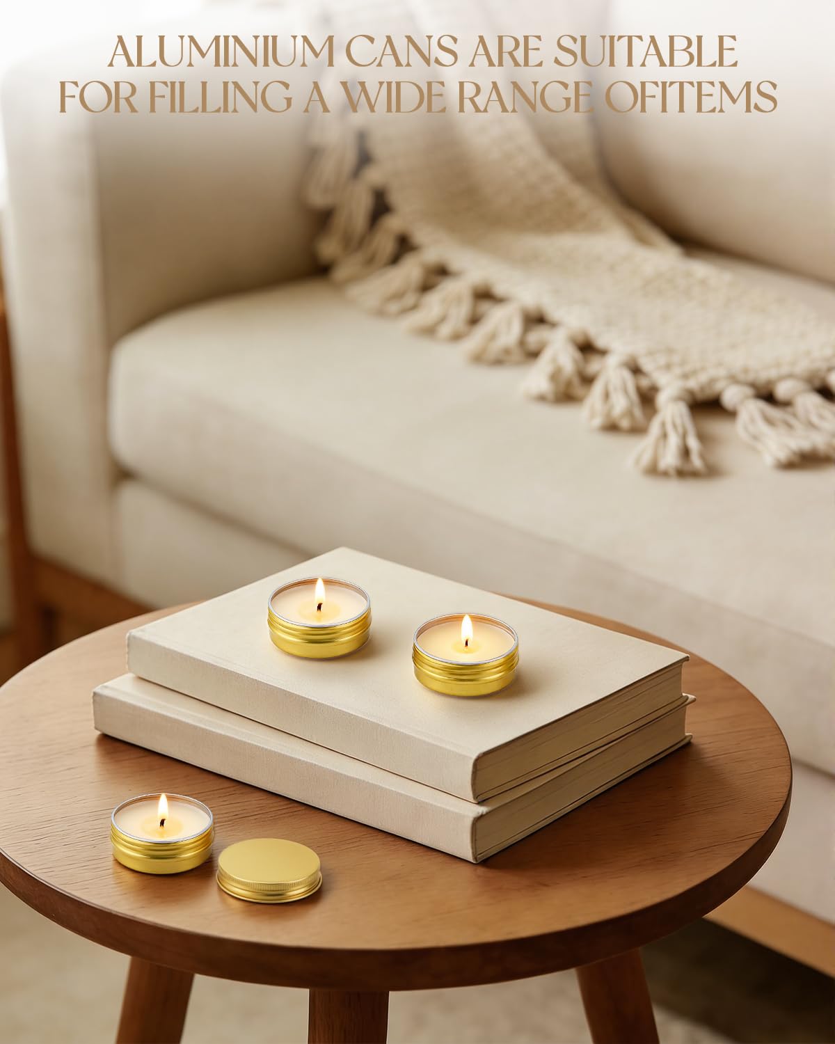 Acxetx stackable metal tins simplify organized storage at home.
