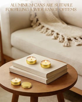 Acxetx stackable metal tins simplify organized storage at home.