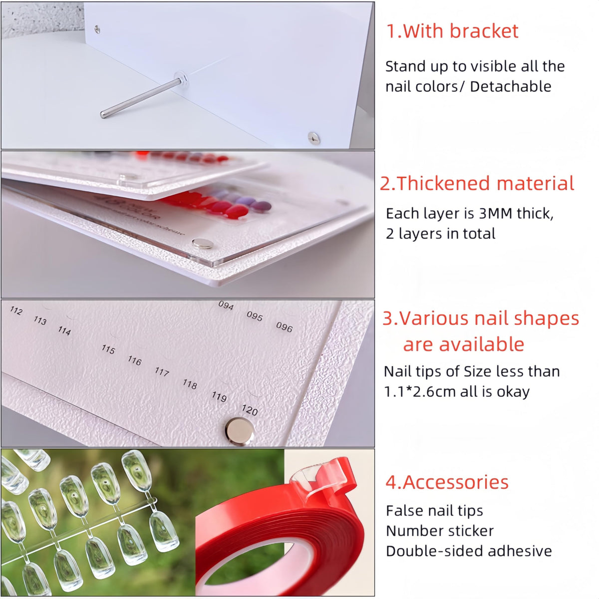 Acycoin2A 240 double-sided tape included for secure mounting.