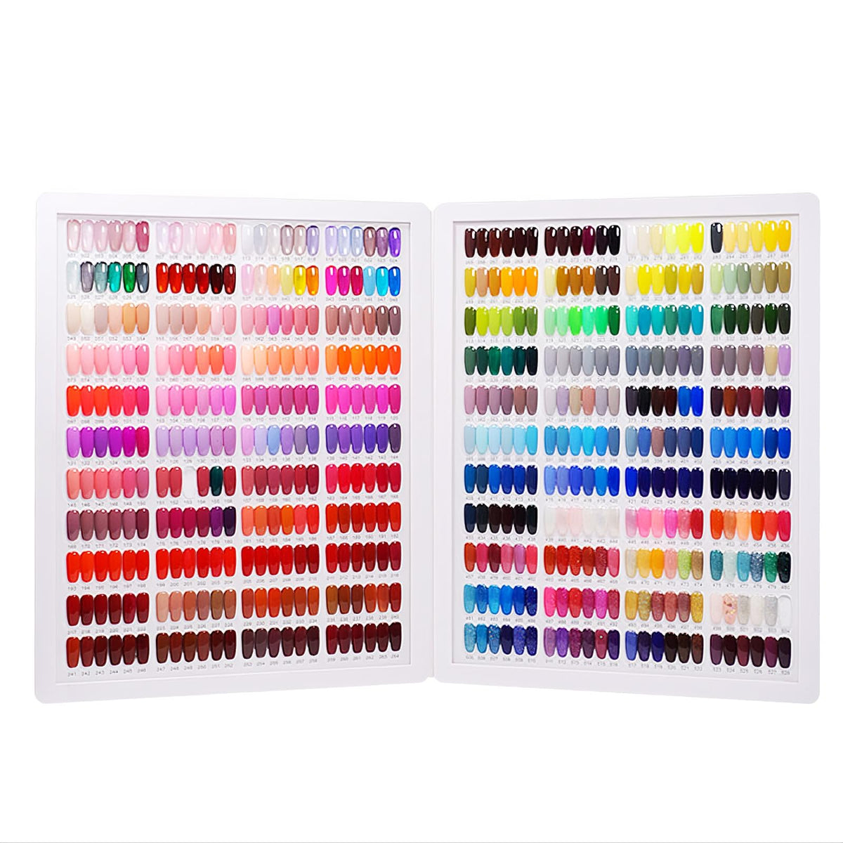 Acycoin2A 600 nail tips set for fast color matching and design planning