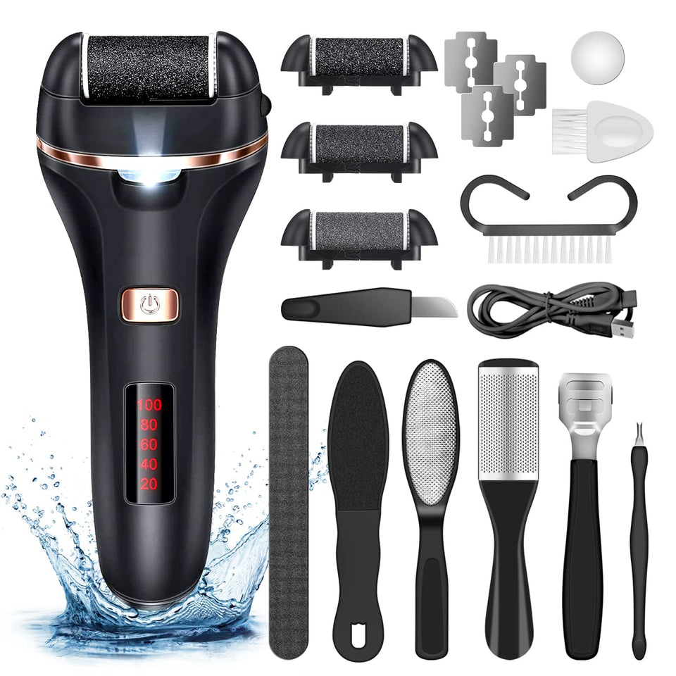 AdamPark electric callus remover with black handle for precise foot care and smooth skin