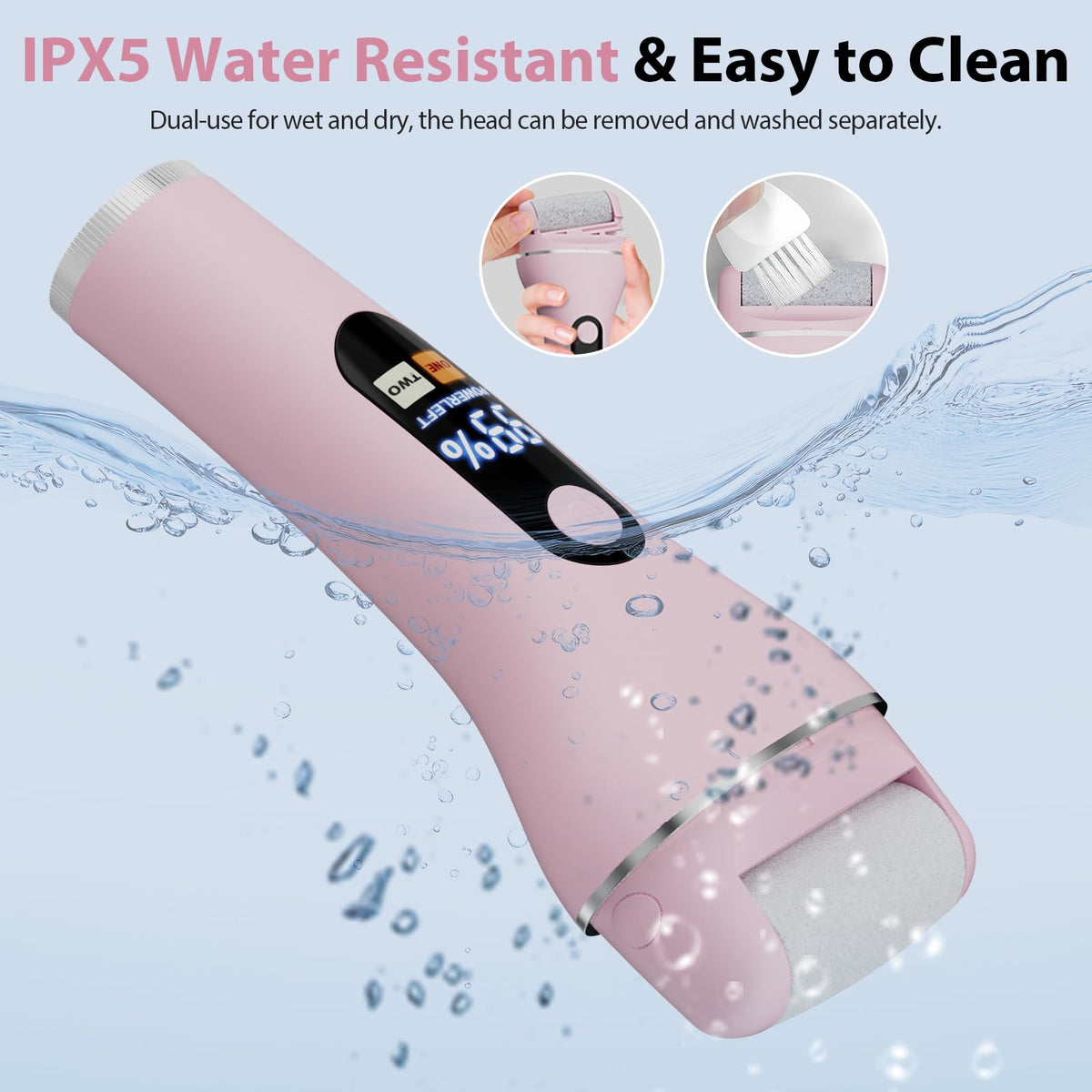 AdamPark IPX5 waterproof design for dry or wet use.