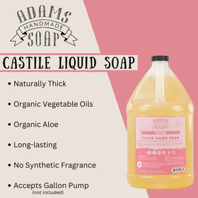 Adams Handmade Soap biodegradable packaging rose castile suitable for home use