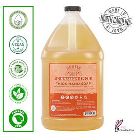 Adams Cinnamon Spice label close-up highlighting natural eco-friendly ingredients