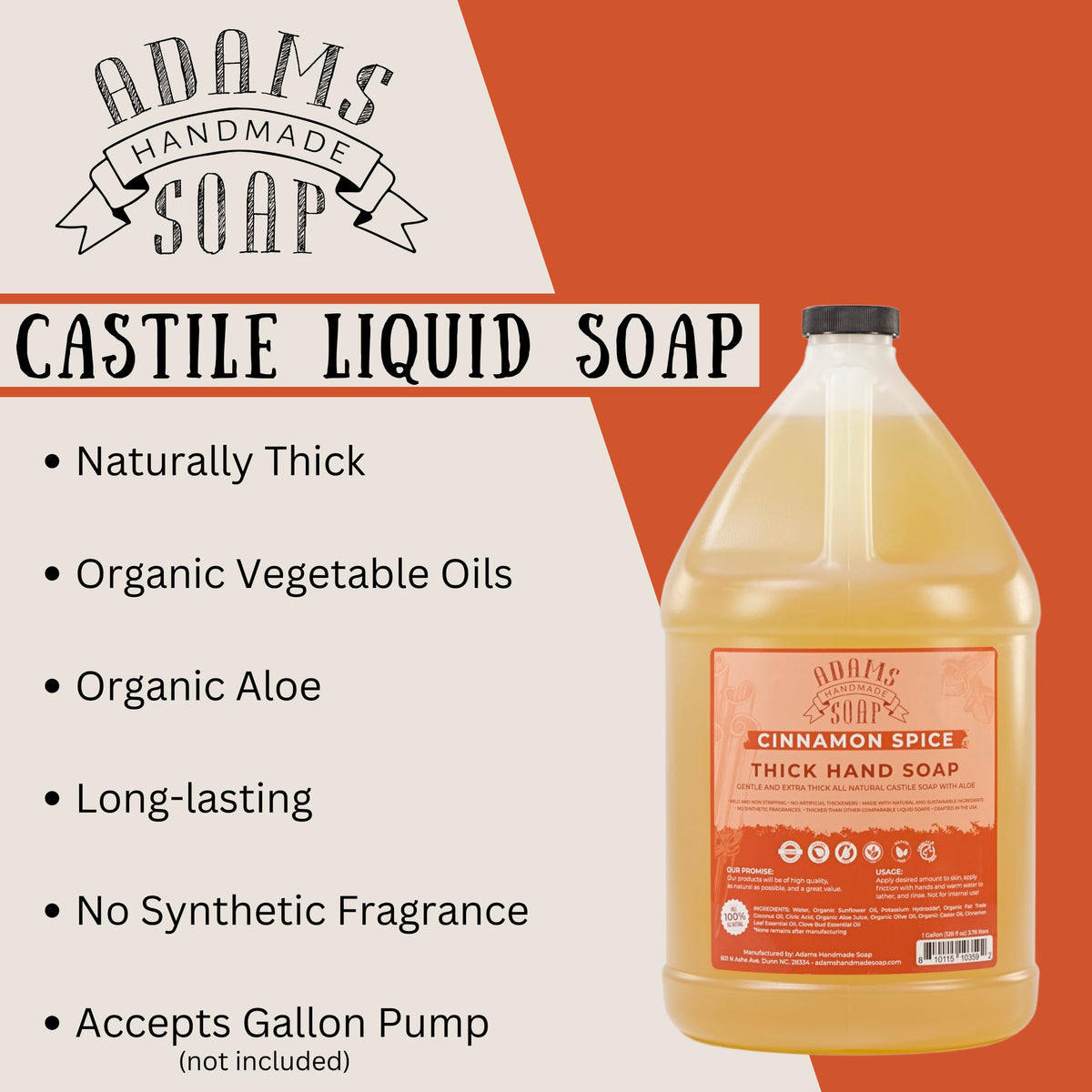 Adams gallon refill packaging shows value and long-lasting use