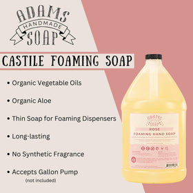 Adams Handmade Soap Rose lathering hands during wash