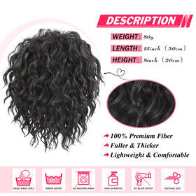Adancyler yaki textured bun assembly demonstrates natural movement and blend with hair.