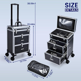 Adazzo durable ABS aluminum-trim case for long-lasting use