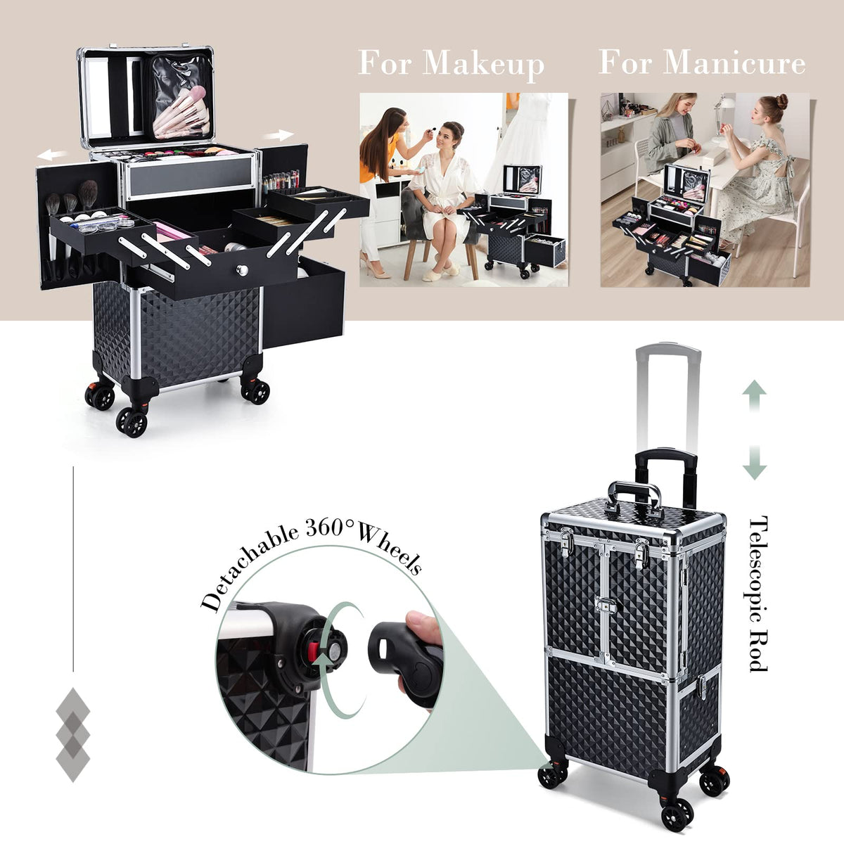 Adazzo aluminum frame and reinforced corners protect tools