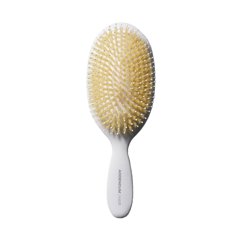 Addendum Hair Luxury Brush for Dry Hair with boar bristles distributes oils for shine
