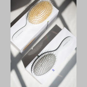 Addendum Hair shine after use as brush glides through hair