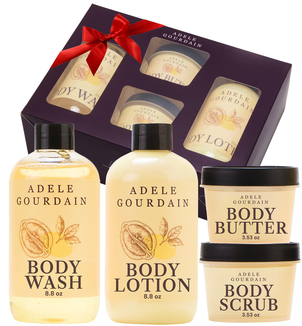 ADELEGOURDAIN self-care kit 4pc citrus scent in gift box