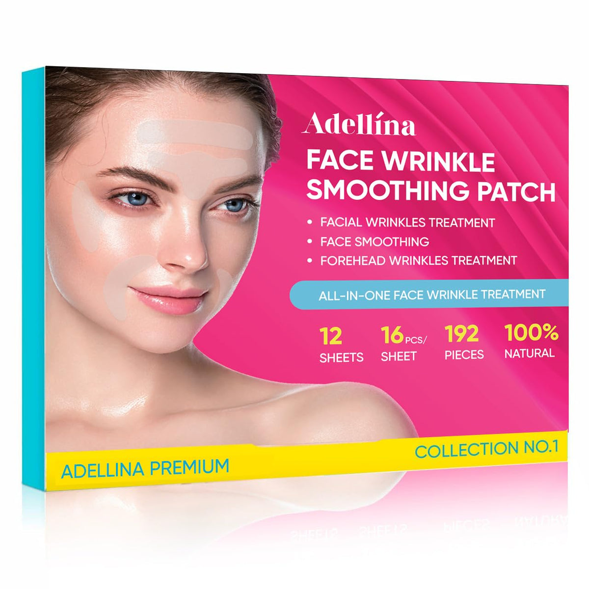 Adellina forehead wrinkle patch smoothing forehead lines for a refreshed look