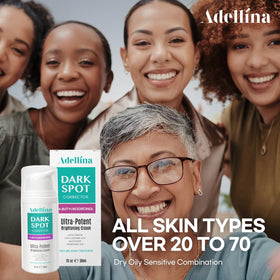Adellina packaging box and bottle emphasize premium skincare experience.