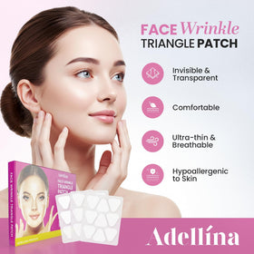 Close up of Adellina triangle patches adhering securely.