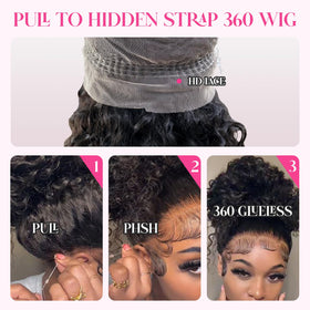 ADESORAES 360 density 200 wig adds fullness for versatile looks.