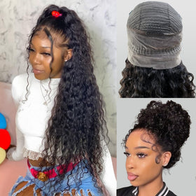 ADESORAES 360 glueless wig with drawstring for secure, natural fit.