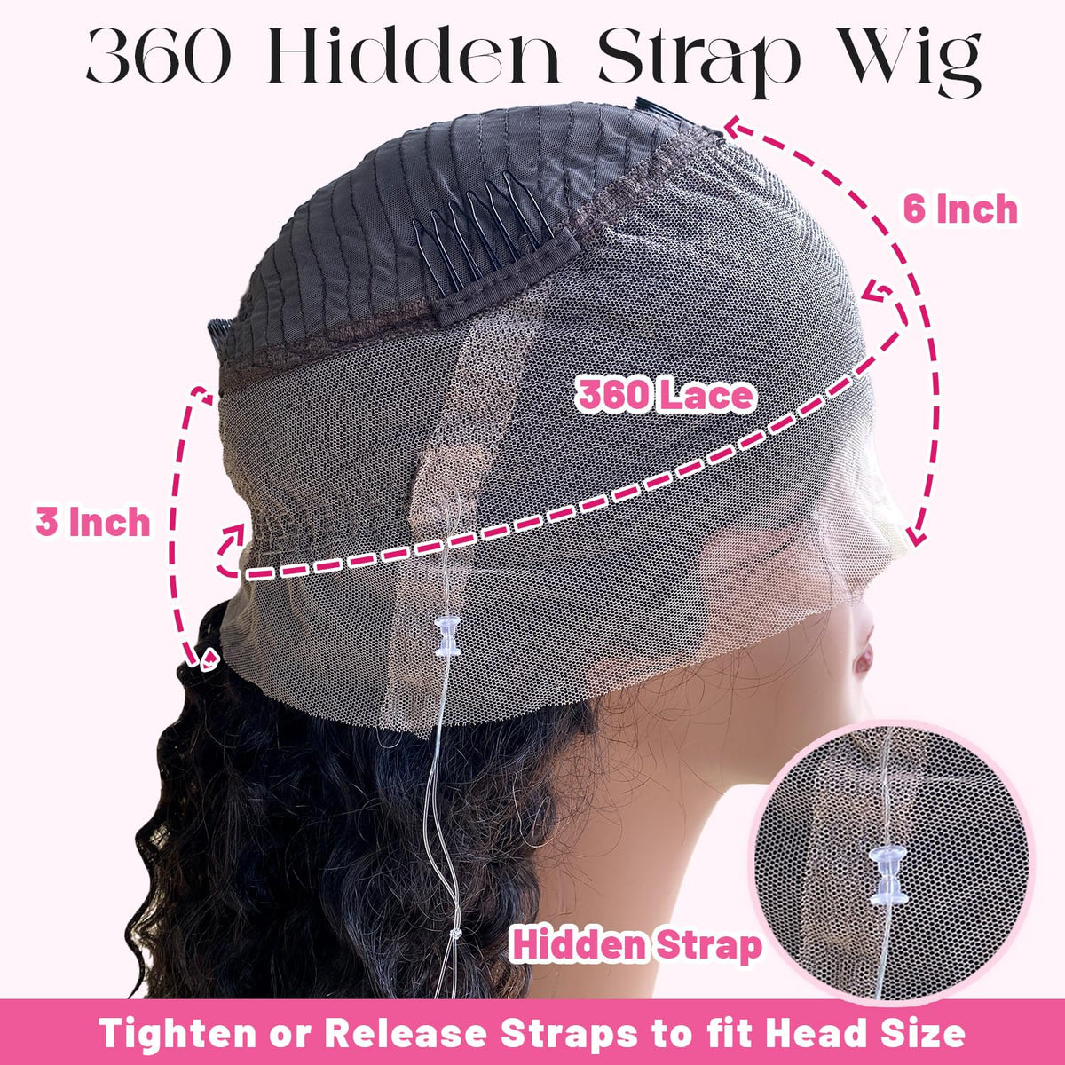 ADESORAES water wave 360 lace front offers soft waves and natural movement.